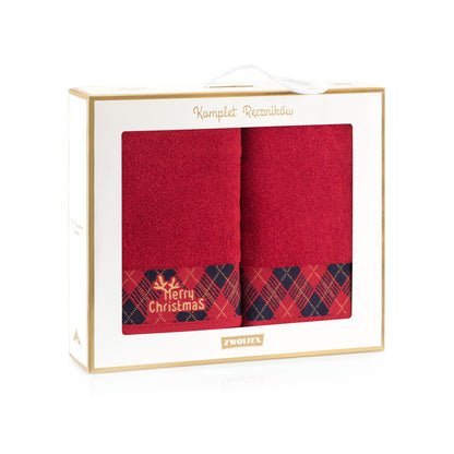 Christmas Towels, Red , 2 PCS - Gatta Finland