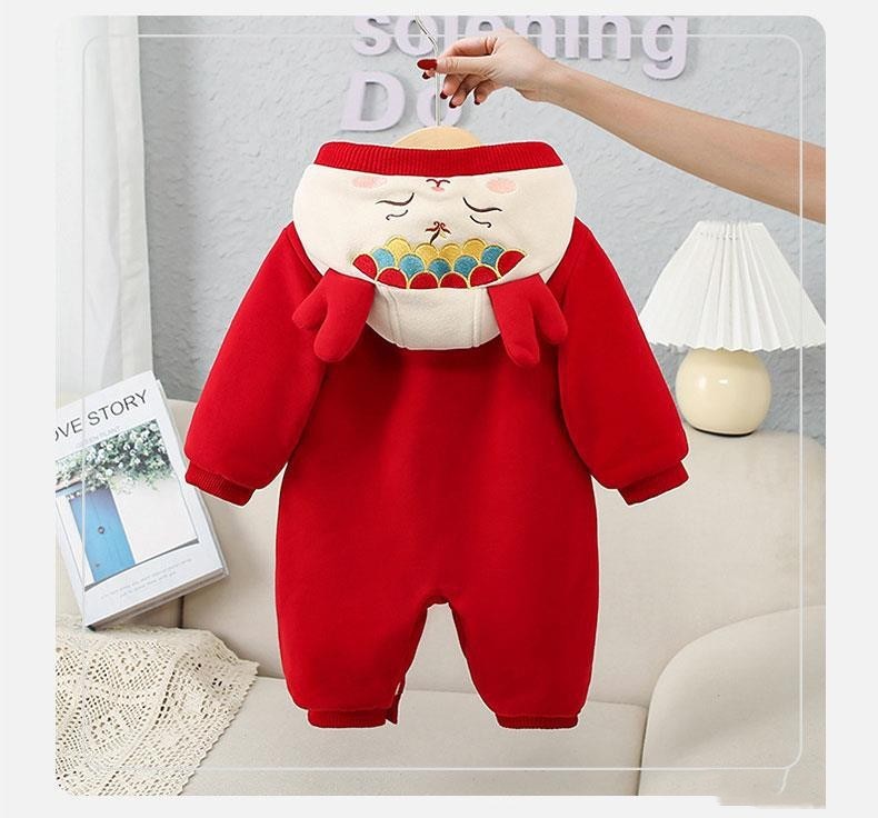 Baby New Year Clothes Winter Cotton-padded Jumpsuits - Gatta Finland