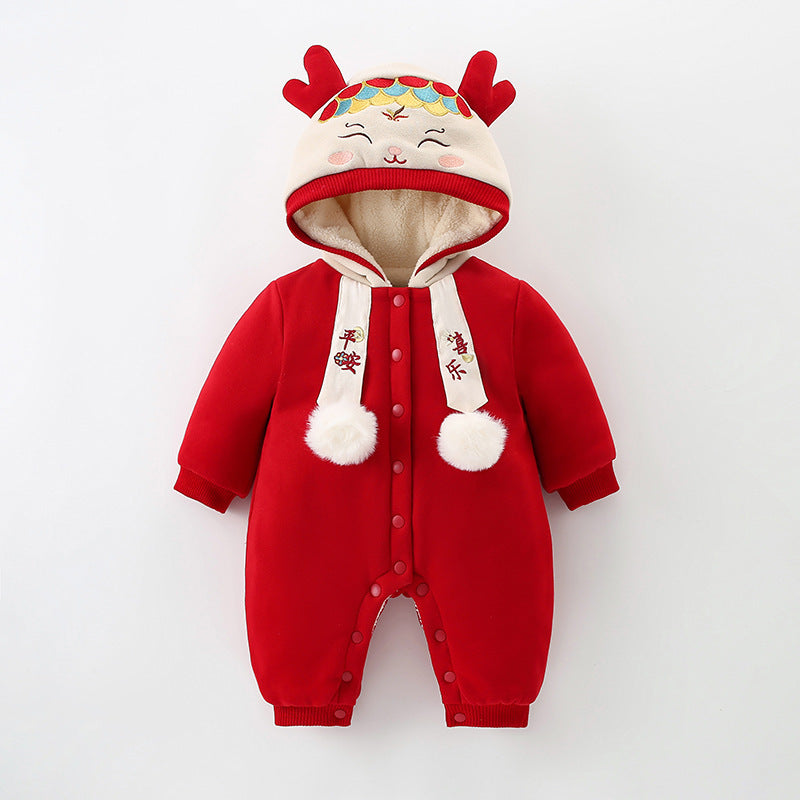 Baby New Year Clothes Winter Cotton-padded Jumpsuits - Gatta Finland