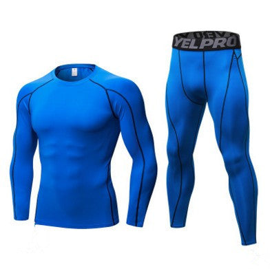 FREE DELIVERY-Men's Fitness Running Compression Training Suit Tights Long-sleeved Shirt Pants Leggings Sports Suit Fitness Sportswear - Gatta Finland