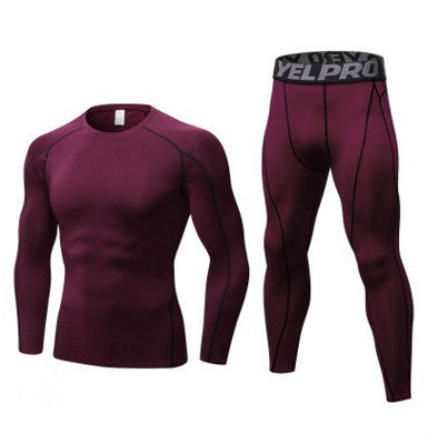 FREE DELIVERY-Men's Fitness Running Compression Training Suit Tights Long-sleeved Shirt Pants Leggings Sports Suit Fitness Sportswear - Gatta Finland