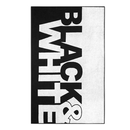 Beach Towel Black & White, size 100x160 (Big size) - Gatta Finland