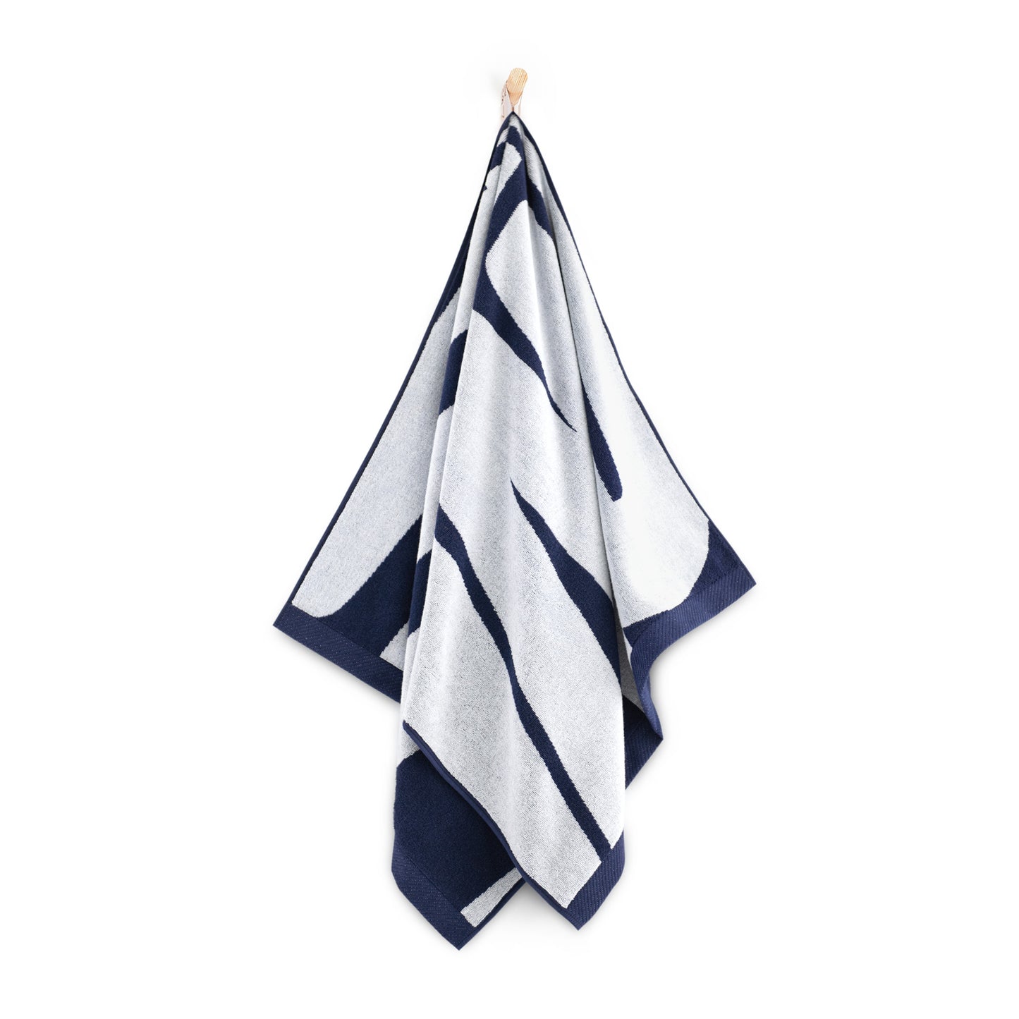 GYM Towel - Navy blue and white Pattern - Gatta Finland