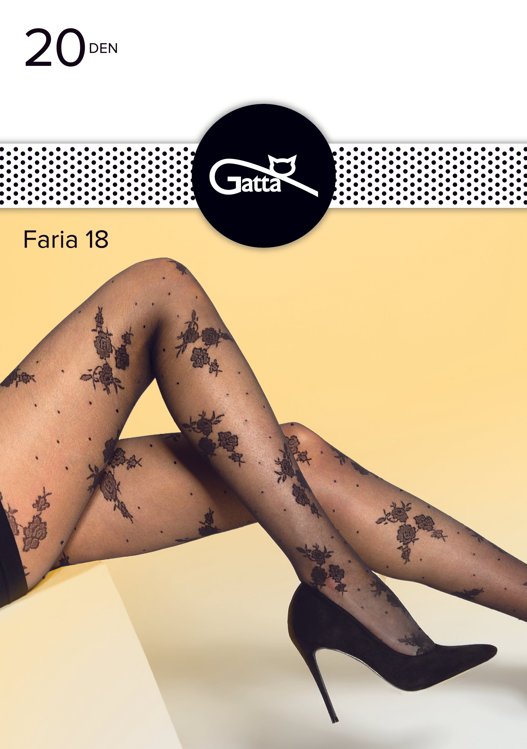 GATTA FARIA 20 DEN Patterned Tights - Gatta Finland