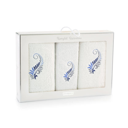 Feathers Model -3 towel set, Feathers-White - Gatta Finland