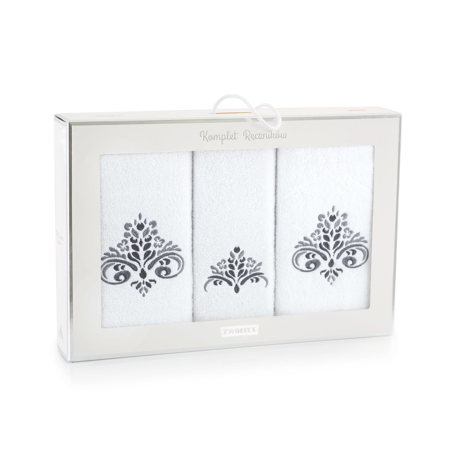 Sultan Towel Set – Luxurious Elegance for Your Bathroom-3 towel set, Embroidered - Gatta Finland