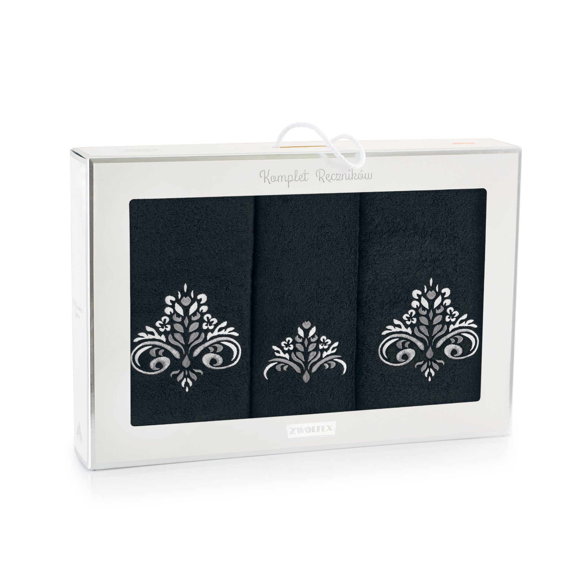 Sultan Towel Set -3 towel set, Dark grey - Gatta Finland